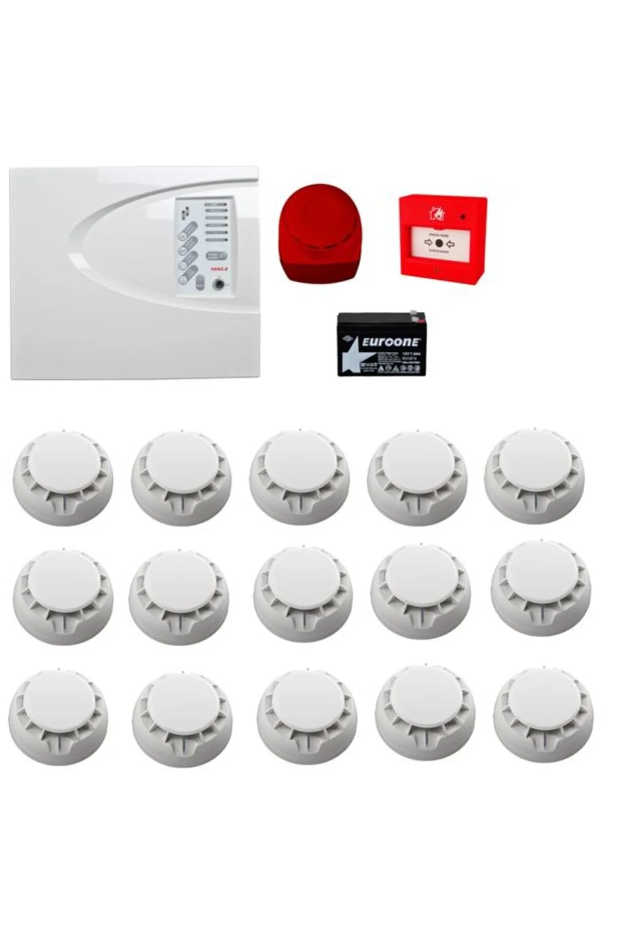 Teletek YANGIN ALARM SİSTEMİ SETİ 15 Lİ